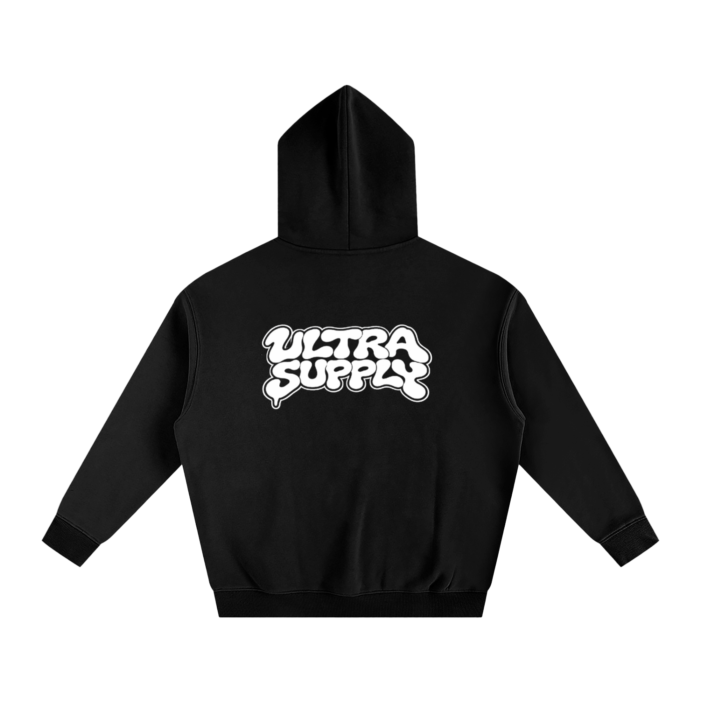 Graffiti Oversize Fleeced Hoodie