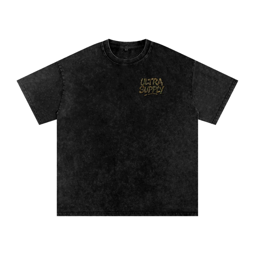 stone washed camo tee