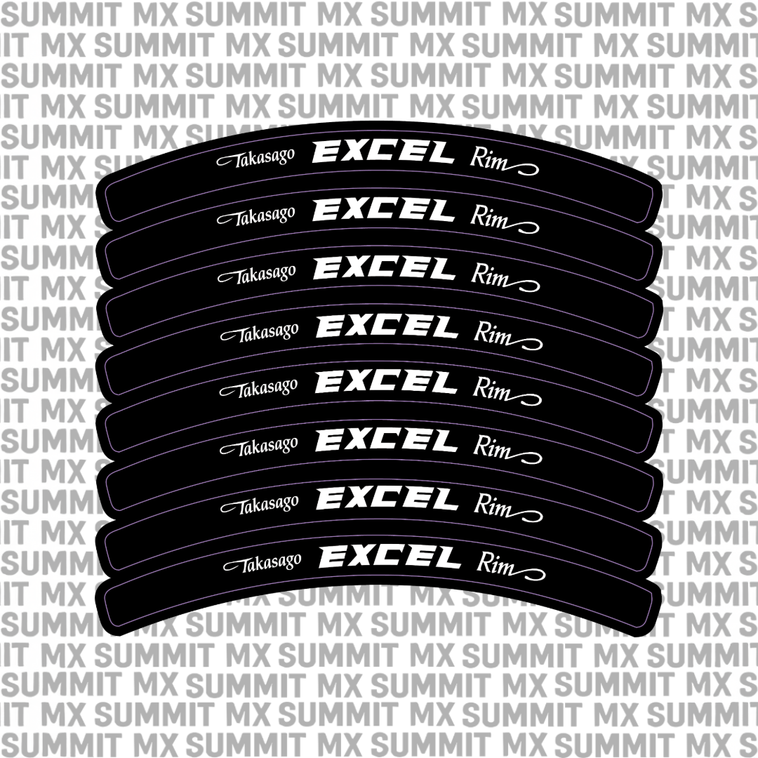 Excel rim stickers