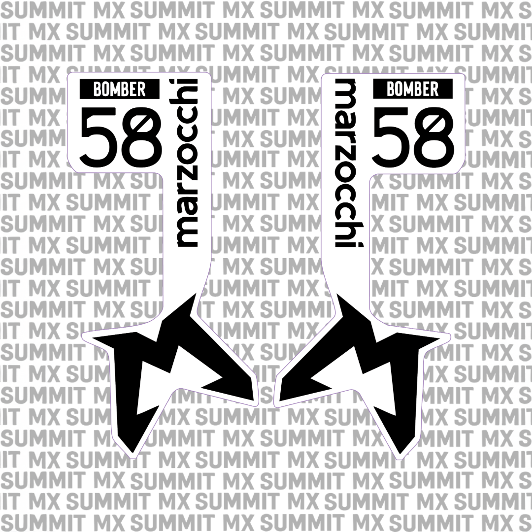 Marzocchi Bomber Fork Tube Decal