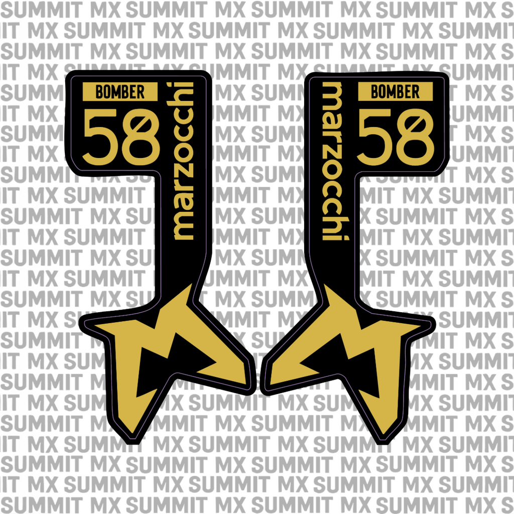 Marzocchi Bomber Fork Tube Decal