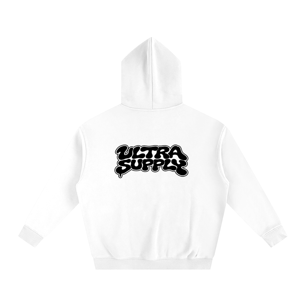 Graffiti Oversize Fleeced Hoodie