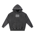 stone washed riding hoodie